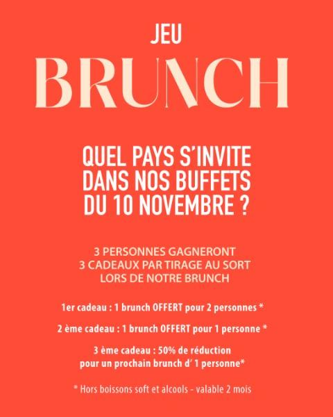 Prochain Brunch Gourmand - 10 novembre !